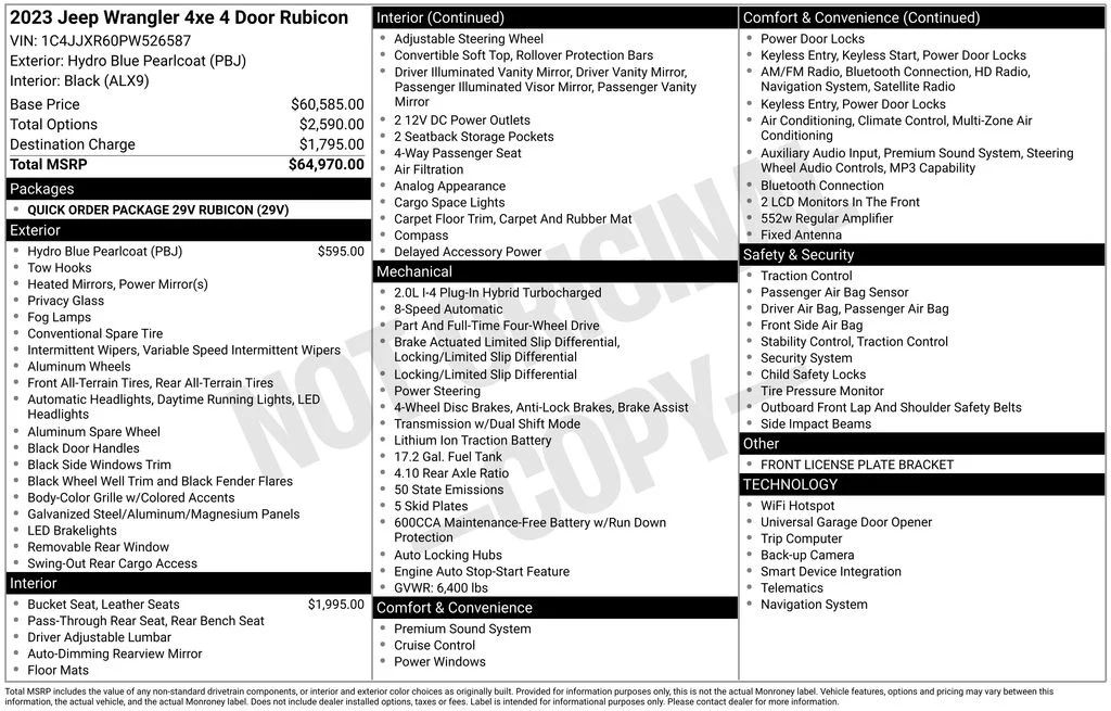 2023 Jeep Wrangler 4xe Rubicon 4XE's photo