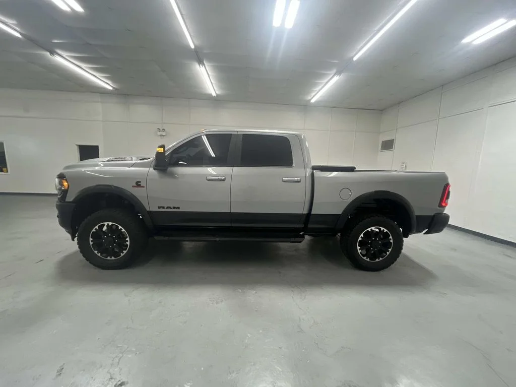 Used 2024 Billet Silver Metallic Clearcoat Ram Rebel Crew Cab 6.7L Diesel 4x4 1 Owner image 5