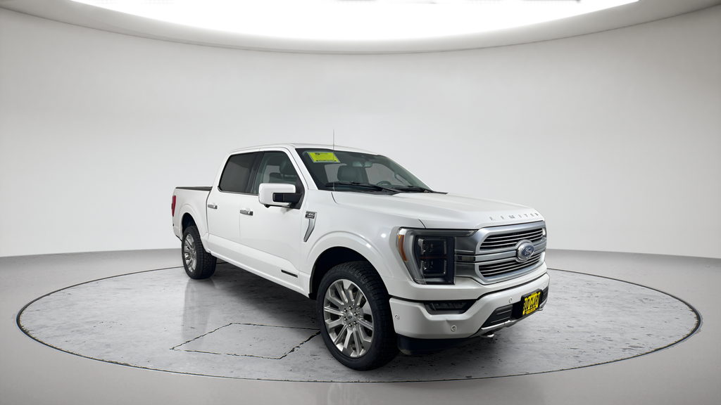 Used 2021 Star White Metallic Tri-Coat Ford Limited image 1