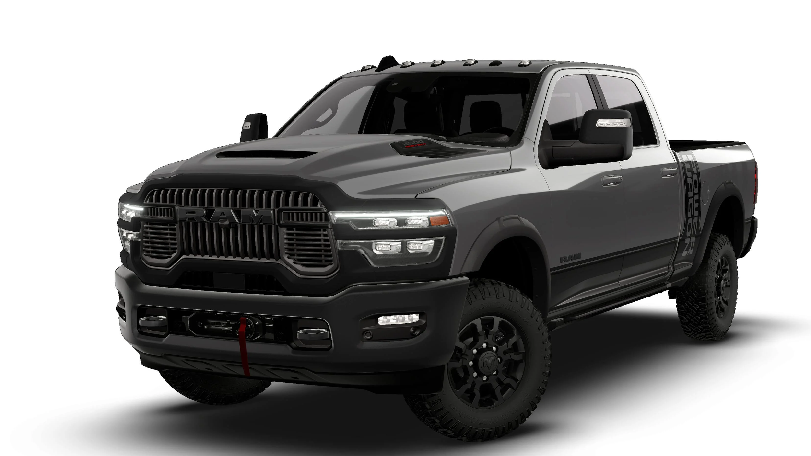 New 2026 Granite Crystal Metallic Clear-Coat Exterior Paint RAM POWER WAGON image 13