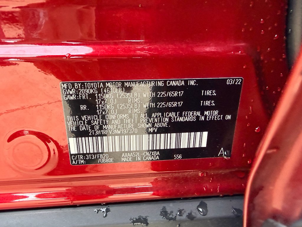Used 2022 Ruby Flare Pearl Toyota LE image 31