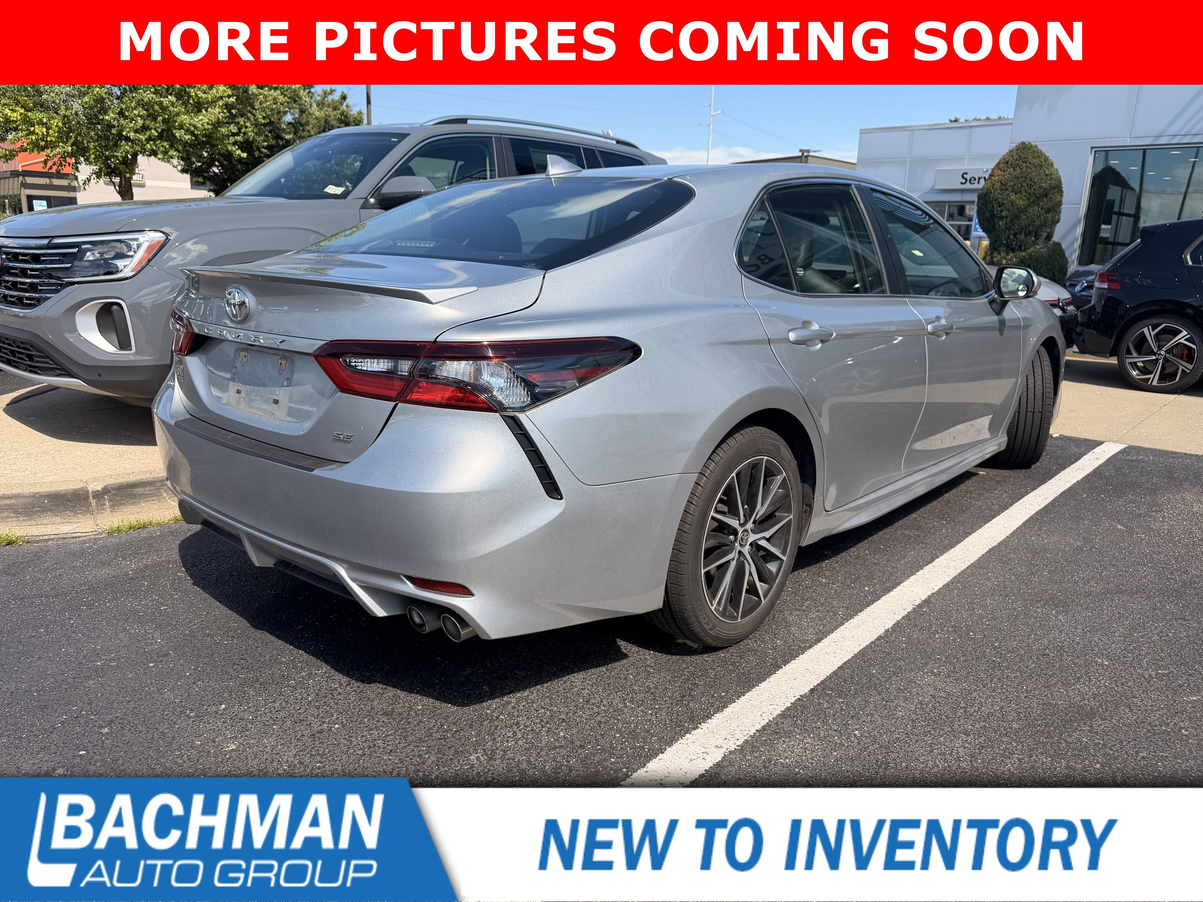 Used 2021 Celestial Silver Metallic Toyota SE image 4
