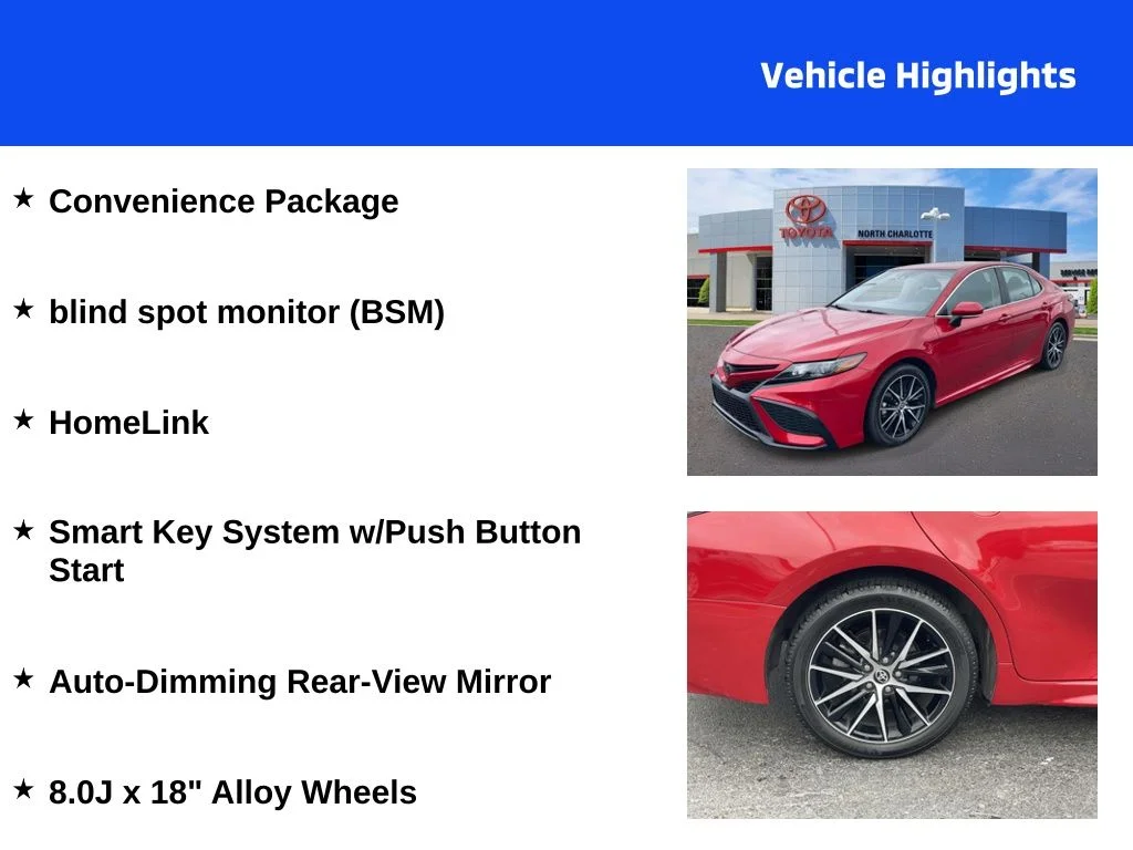 Certified Used 2023 Red Toyota SE image 4