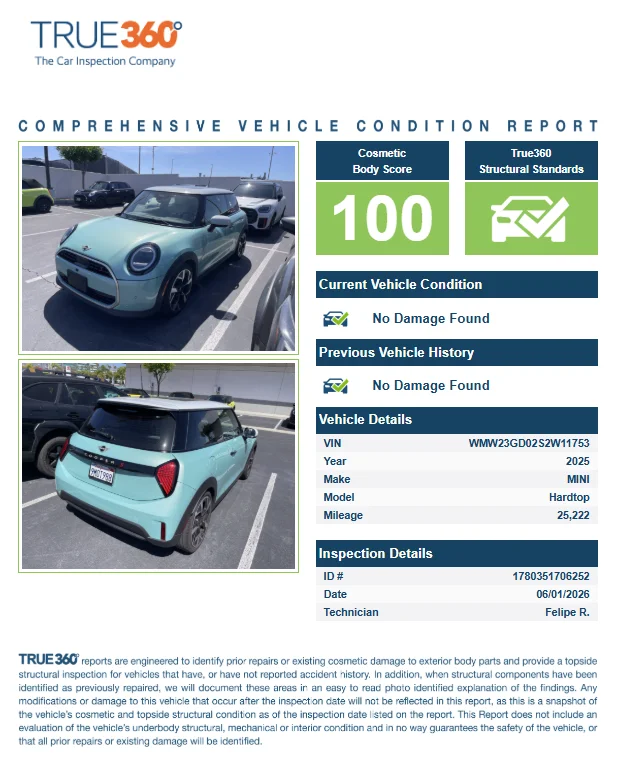 Used 2025 Green Metallic MINI Iconic image 2