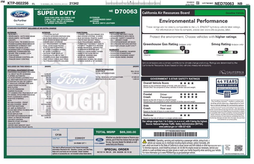 Certified Used 2022 Gray Ford Lariat image 4