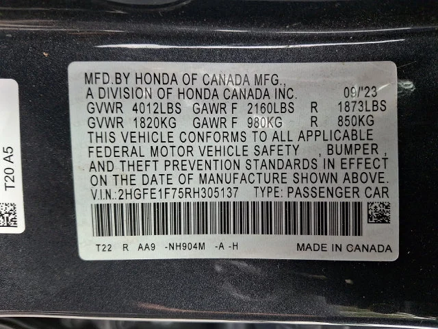 Used 2024 Gray Honda EX image 27