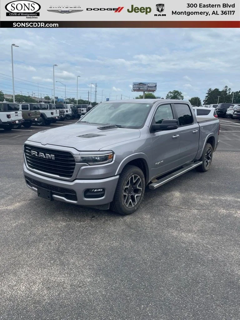 Used 2025 Billet Silver Metallic Clearcoat Ram Laramie image 1