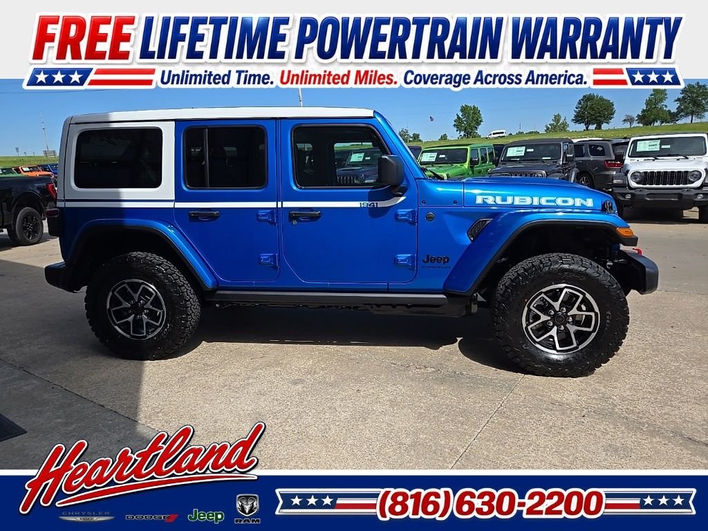 New 2026 Hydro Blue Pearl-Coat Exterior Paint Jeep Rubicon image 13