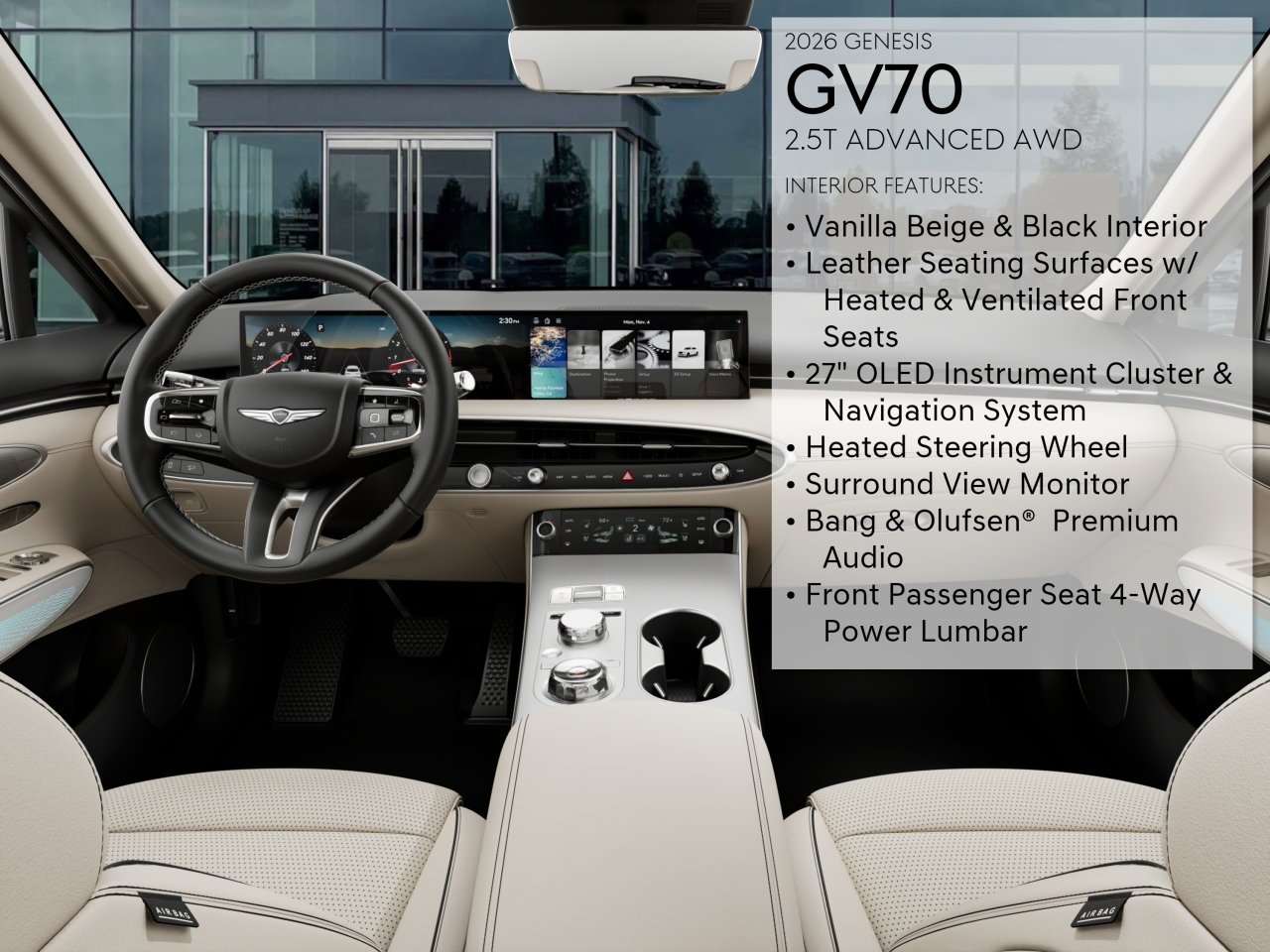 New 2026 White Genesis 2.5T ADVANCED image 17