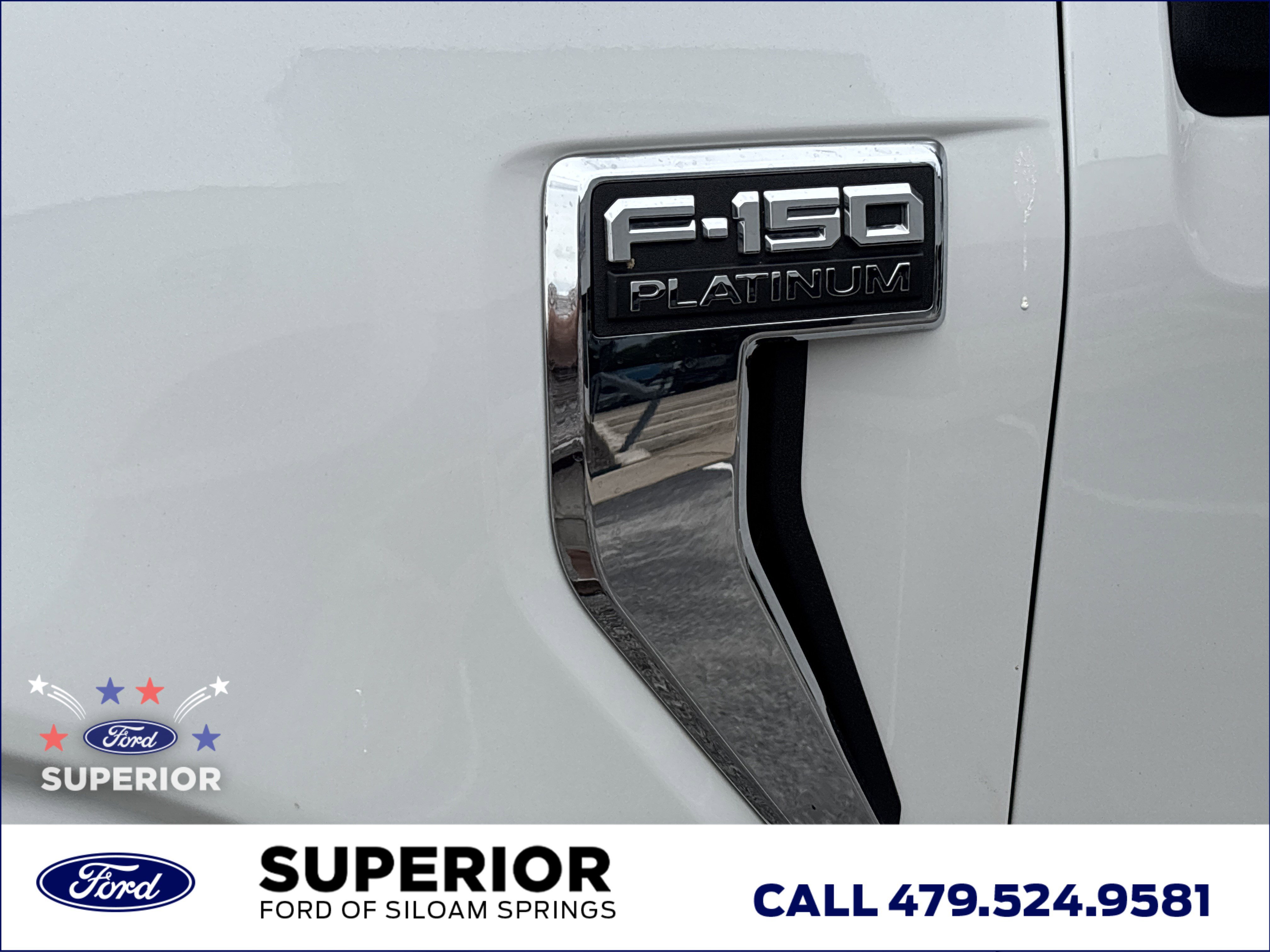 Used 2023 Star White Metallic Tri-Coat Ford Platinum 4WD image 13