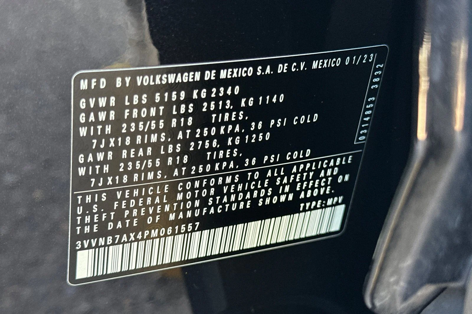 Certified Used 2023 Black Volkswagen 2.0T SE image 29