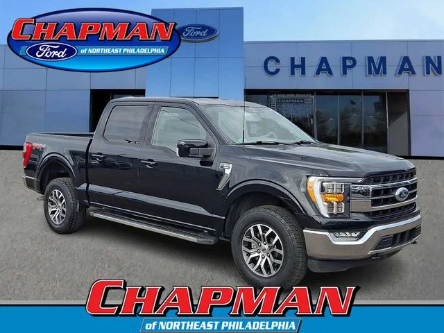 Certified Used 2022 Black Metallic Ford Lariat image 1