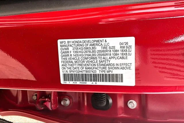 New 2026 Honda Pilot EX-L 4D Sport Utility