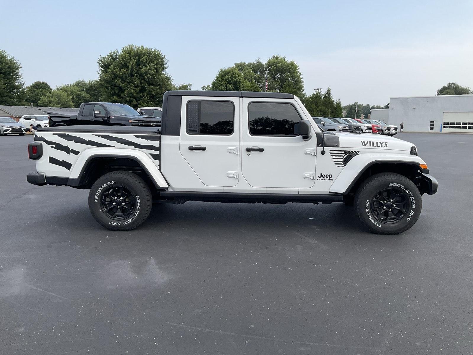 Used 2022 Bright White Clearcoat Jeep Willys image 5