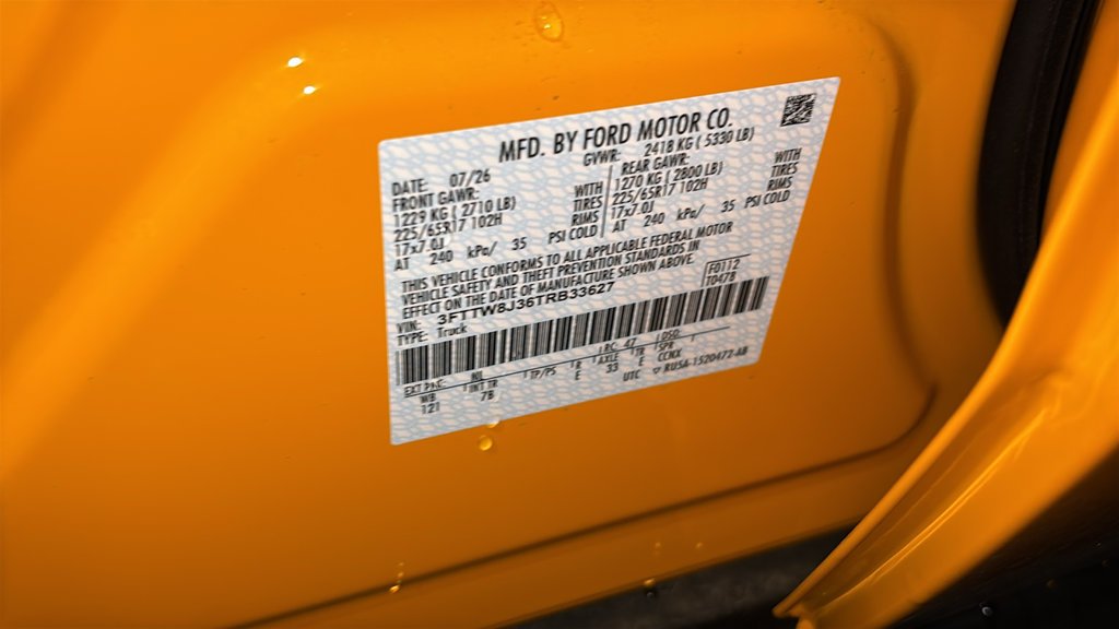 New 2026 Orange Fury Metallic Tri-Coat Ford XLT image 32