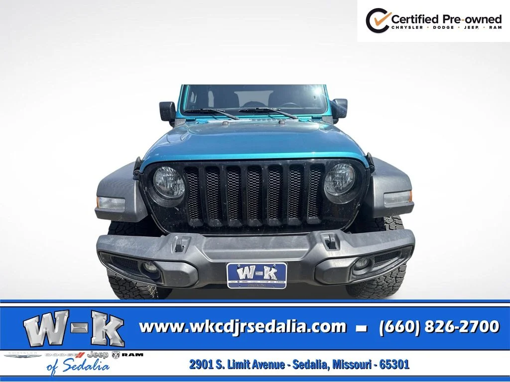 Certified Used 2020 Teal Jeep Unlimited Sport image 14