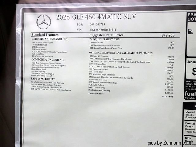 New 2026 Polar White Mercedes-Benz GLE 450 image 58