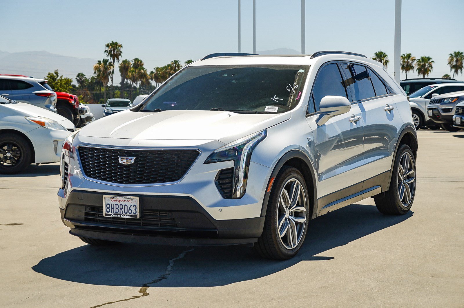 Used 2019 Radiant Silver Metallic Cadillac FWD Sport image 3