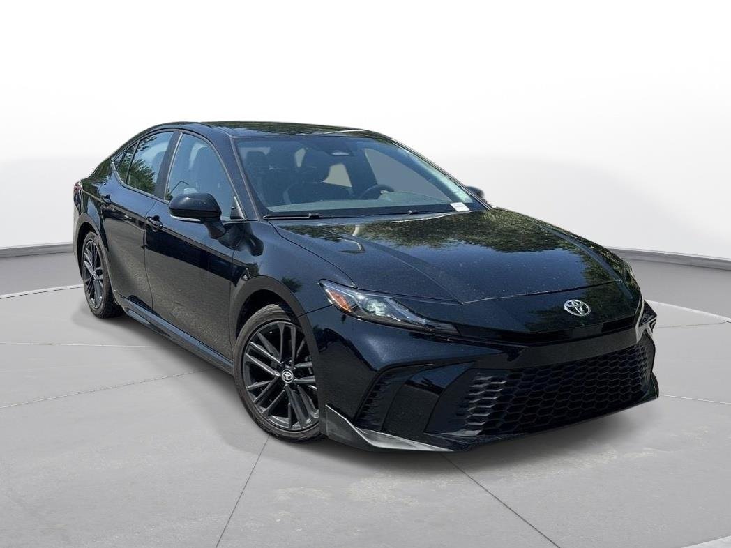 Used 2025 Midnight Black Metallic Toyota SE image 4