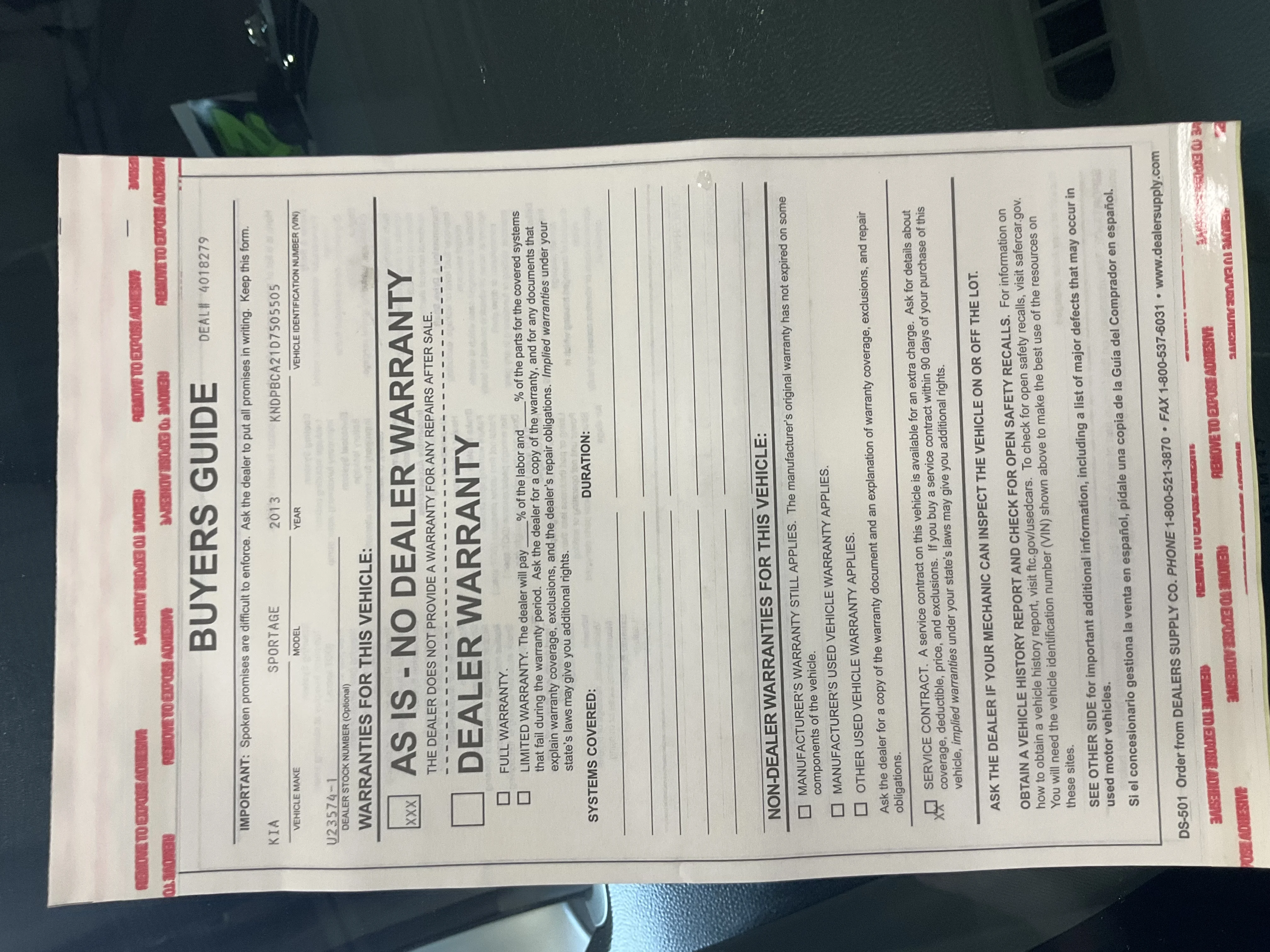 Used 2013 Silver Kia LX image 7