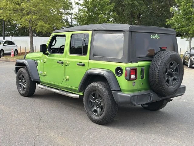 Used 2019 Green Jeep Unlimited Sport image 3