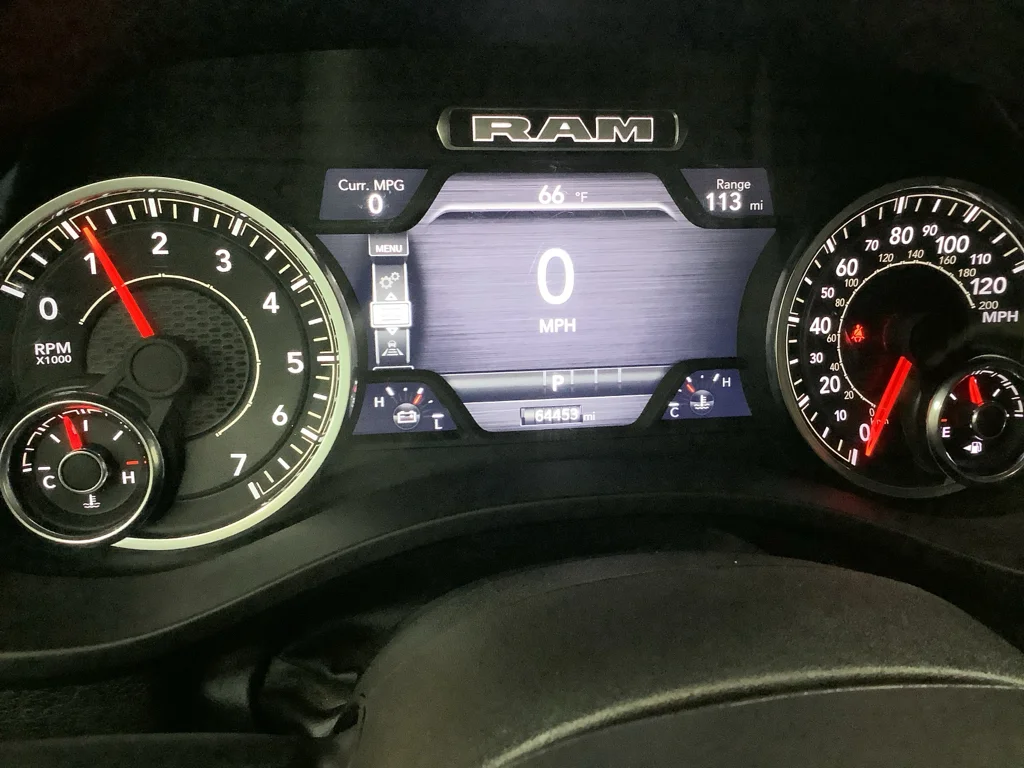 Used 2025 Diamond Black Crystal Pearlcoat Ram Laramie image 17