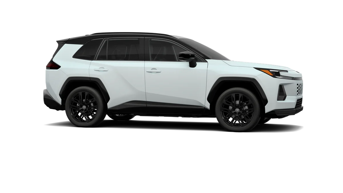 New 2026 Wind Chill Pearl with Midnight Black Metallic roof Toyota XSE image 13
