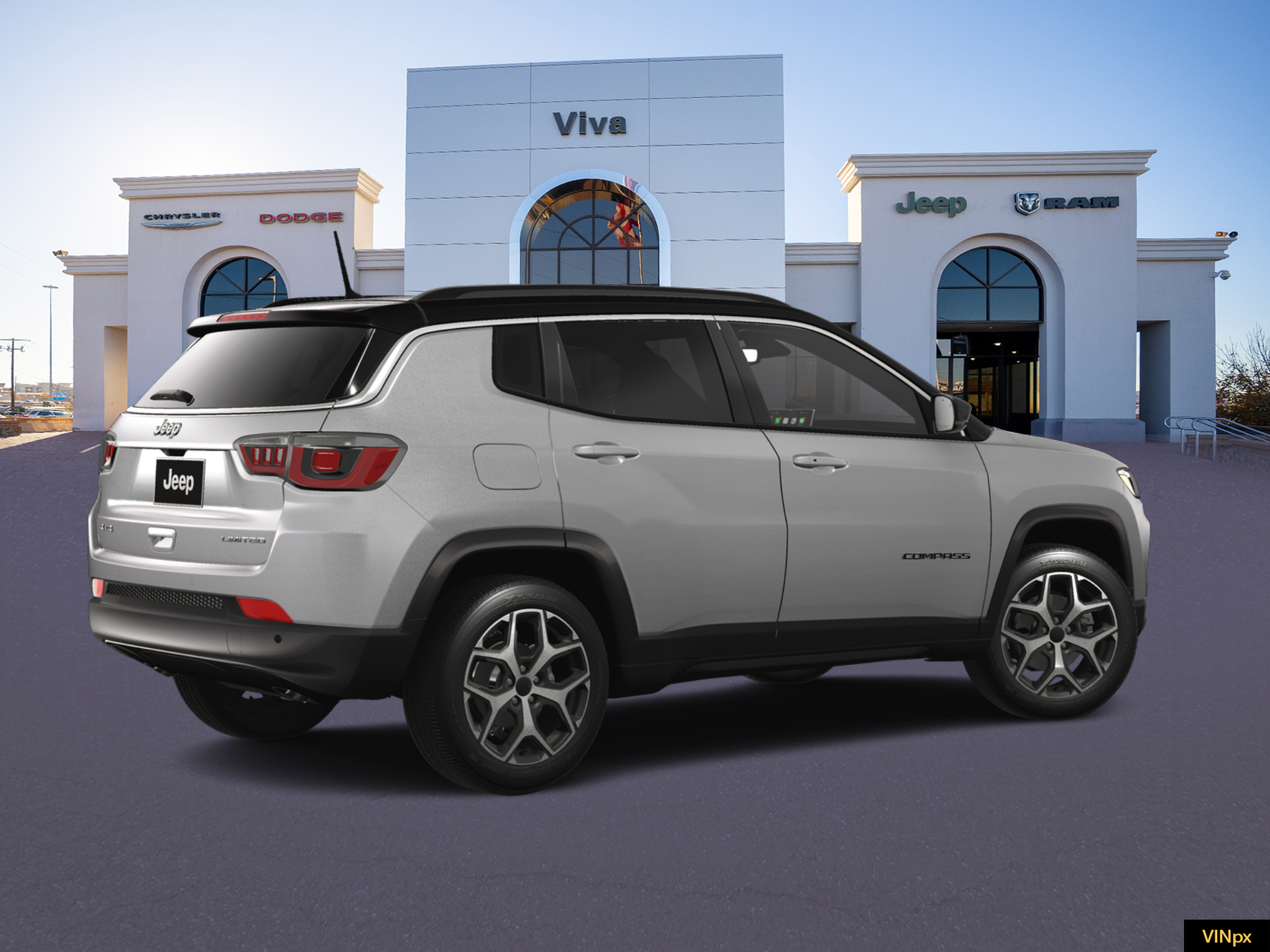 New 2026 Silver Zynith Metallic Clear-Coat Exterior Paint Jeep Limited image 8