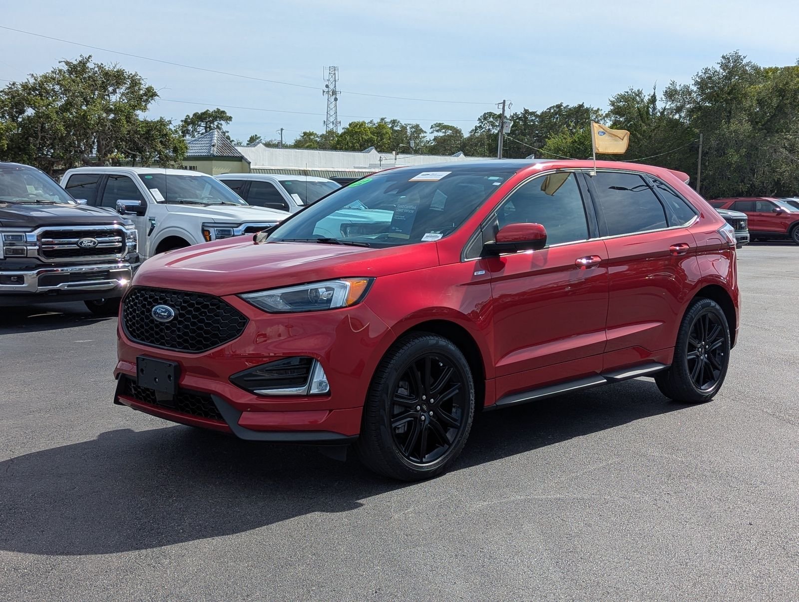 Certified Used 2022 Red Metallic Ford ST Line image 8