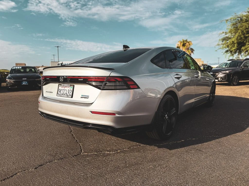 Certified Used 2024 Solar Silver Metallic Honda HYBRID SPORT-L image 9