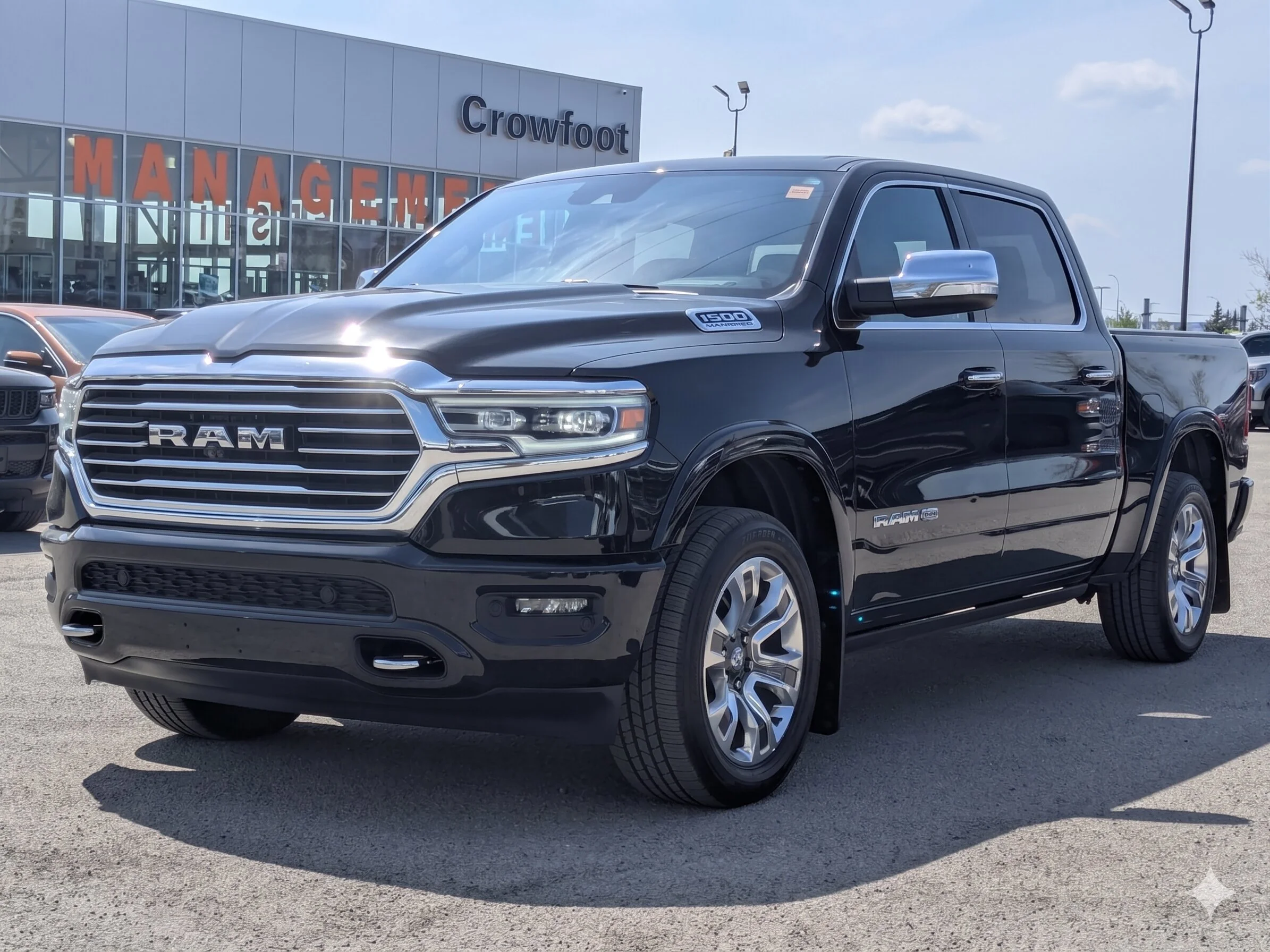 Used 2022 Black RAM Limited Longhorn - Level I - Dual Pane Sunroof - Leather - Harman/Kardon Audio - Advanced Safety & M image 4