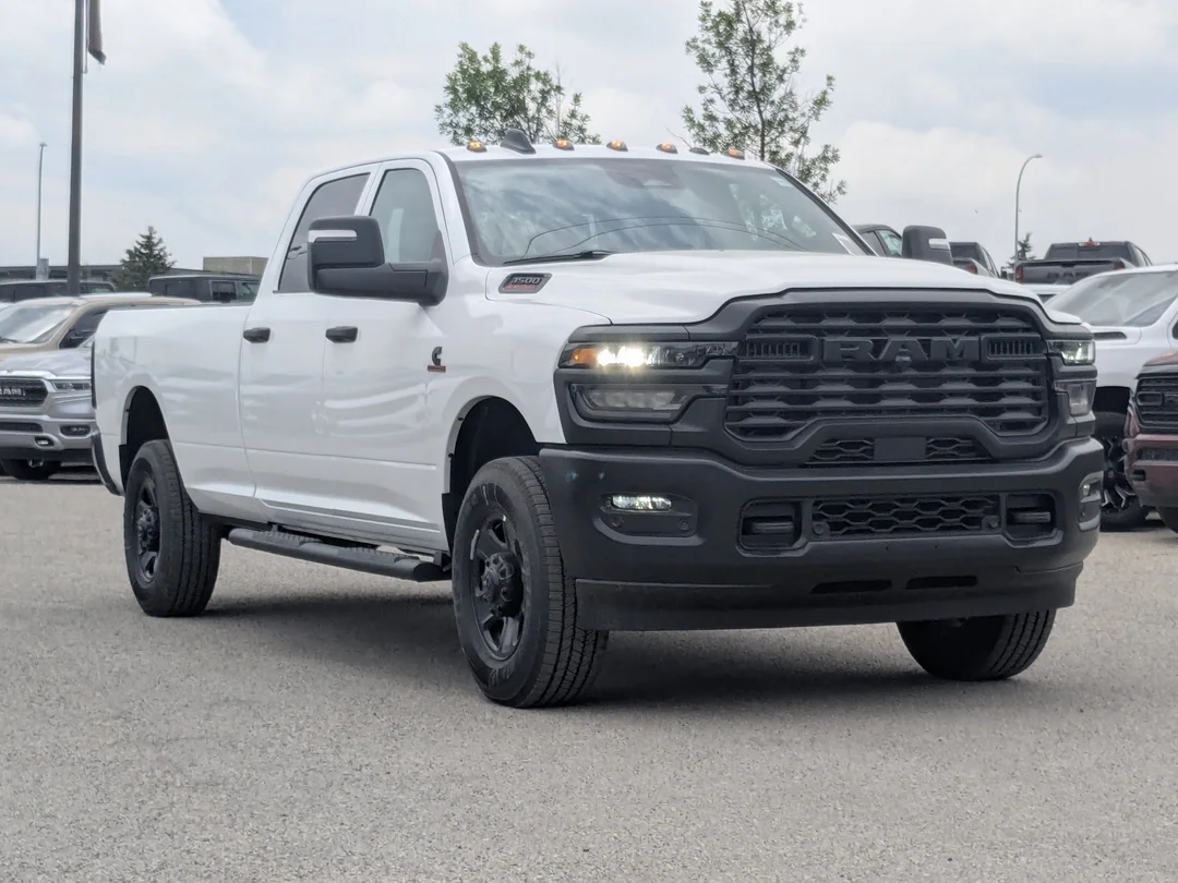 New 2026 White RAM Tradesman - - 6.7L Cummins Diesel - 5th Wheel Prep - 12 Uconnect Nav - Tow Mirrors & More! image 2