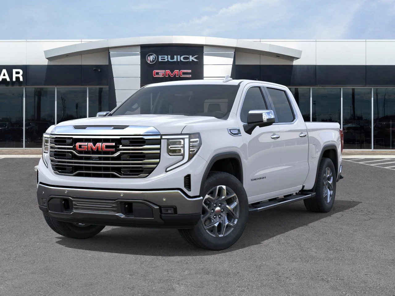 New 2026 Glacier White Tricoat GMC SLT image 6