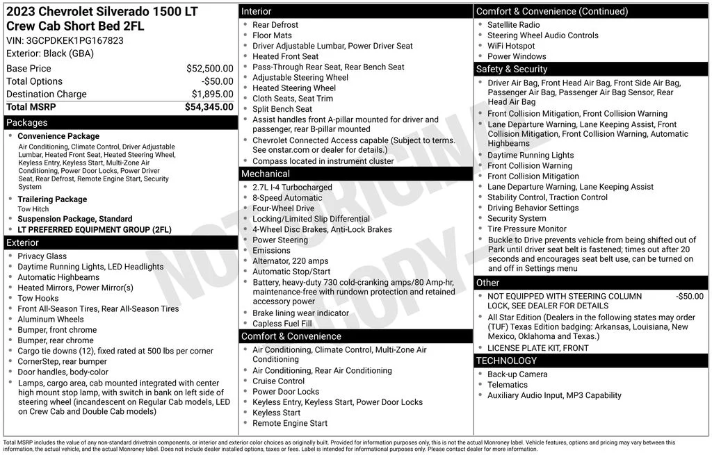 Used 2023 Black Chevrolet LT image 6