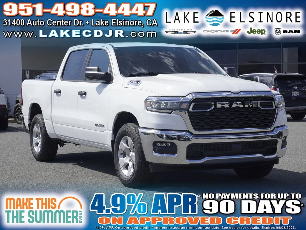 New 2026 Bright White Clear-Coat Exterior Paint RAM Big Horn/Lone Star image 1