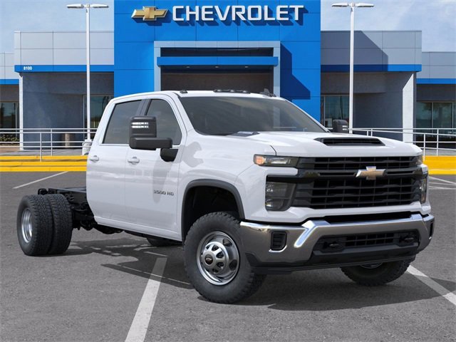 2025 Chevrolet Silverado 3500 HD Chassis Cab Work Truck White at Classic Elite Chevrolet Sugar Land