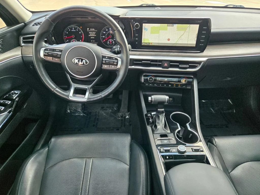 Used 2021 Blue Kia EX image 16