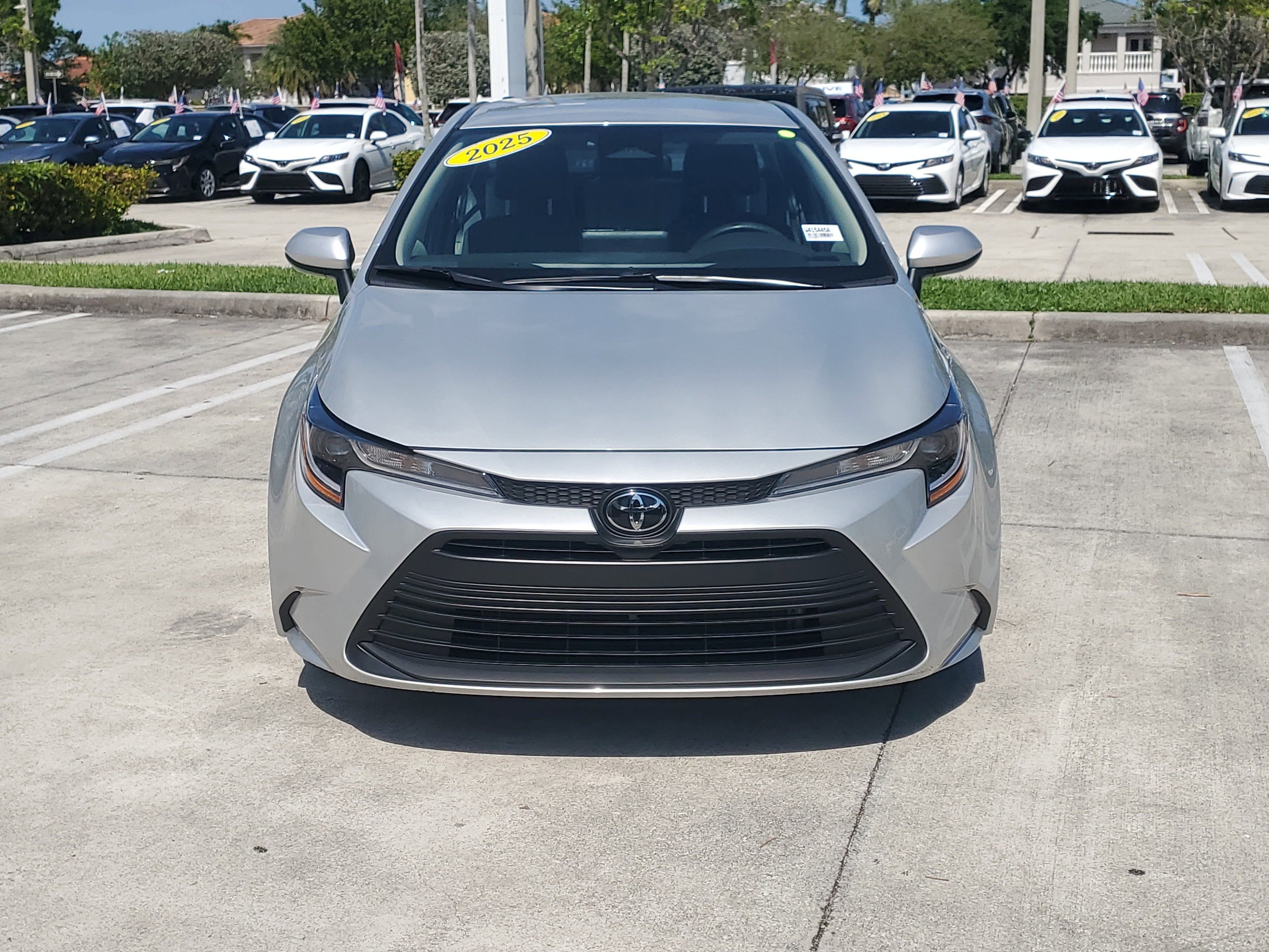 Certified Used 2025 Classic Silver Metallic Toyota LE image 8