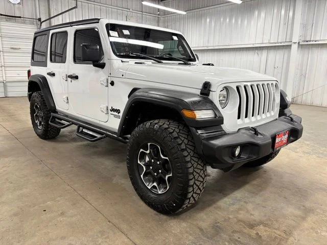 Used 2021 White Jeep Unlimited Sport S image 1