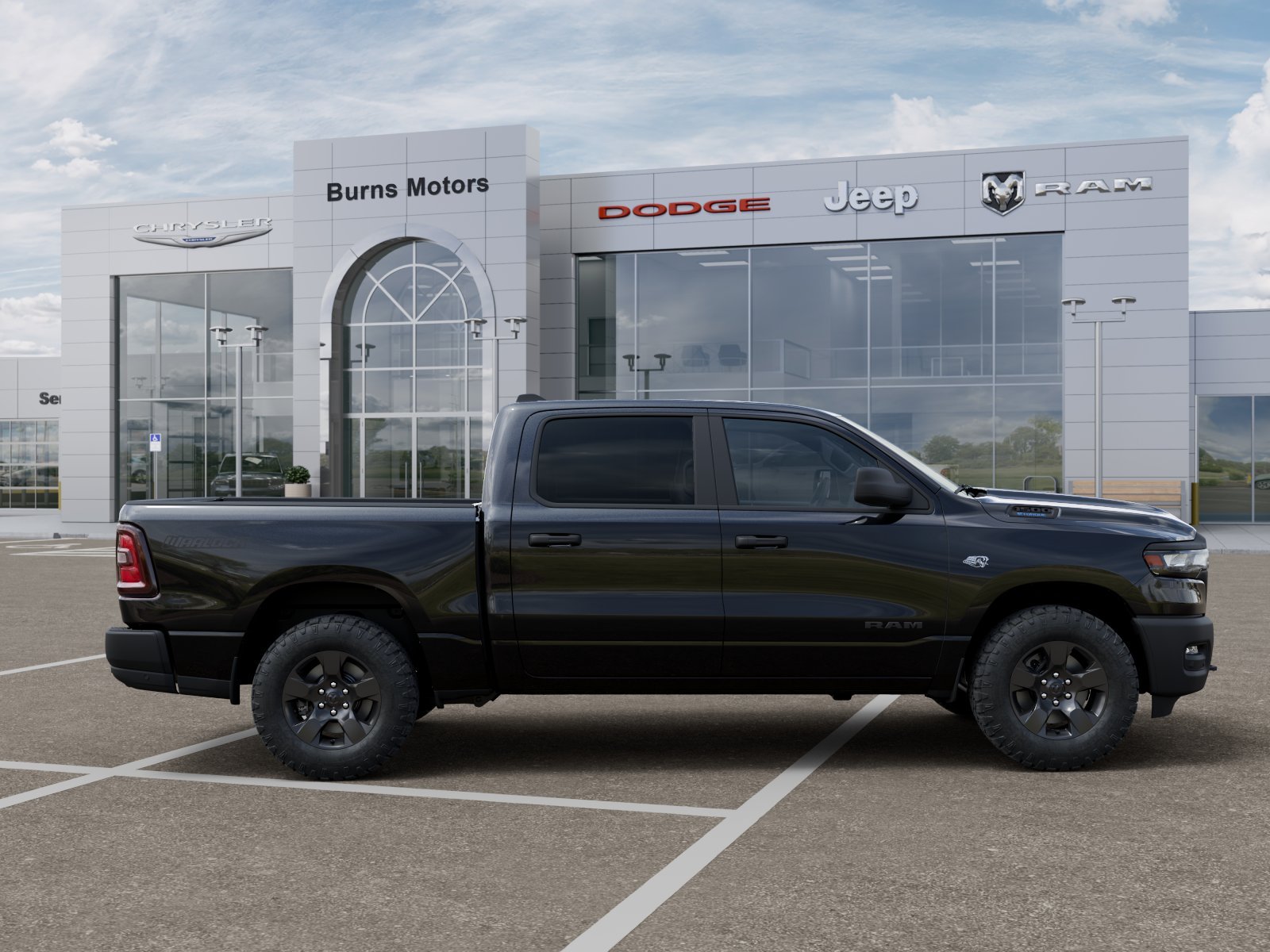 New 2026 Diamond Black Crystal Pearl-Coat Exterior Paint RAM Warlock image 47