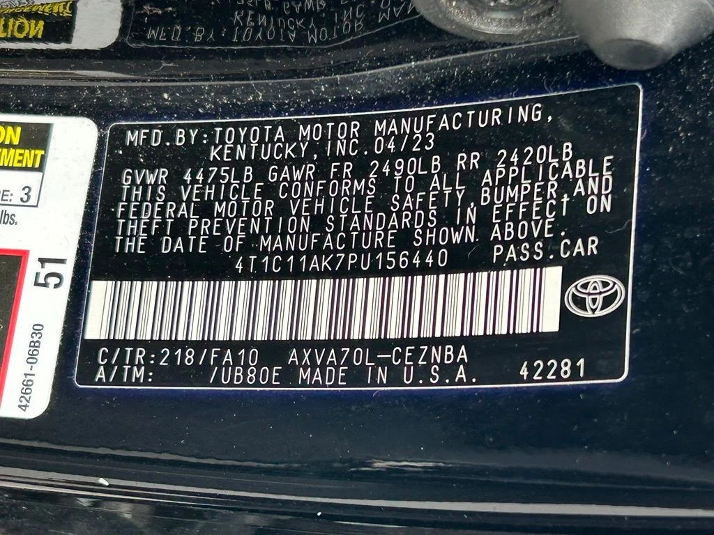 Used 2023 Black Toyota LE image 46