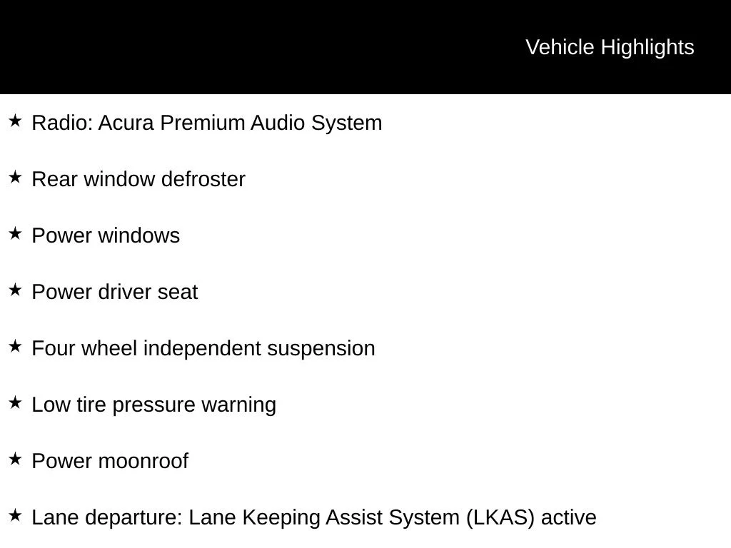 Used 2023 White Acura Base image 5