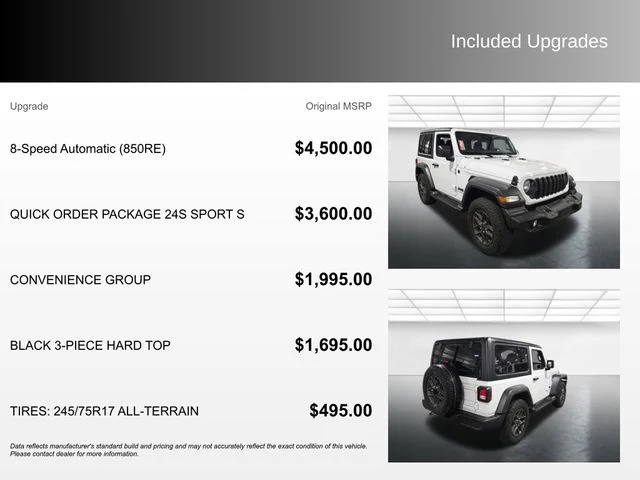 Used 2024 White Jeep Sport S image 4