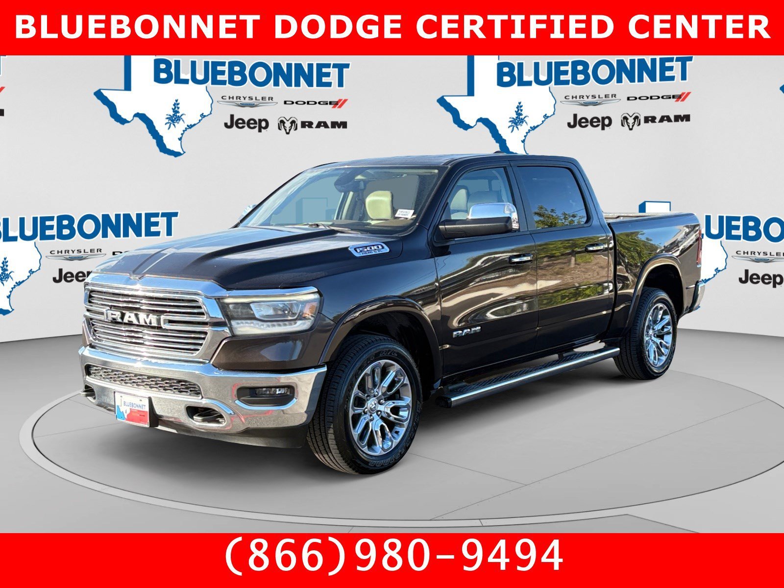 Used 2019 Rugged Brown Pearlcoat Ram Laramie image 1