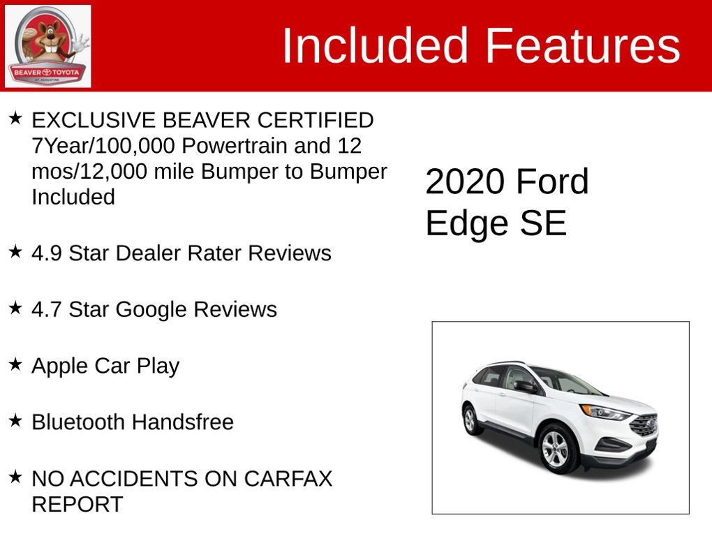 Used 2020 White Ford SE image 4