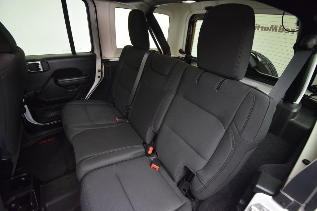 Used 2021 Bright White Clearcoat Jeep Unlimited Sport image 21