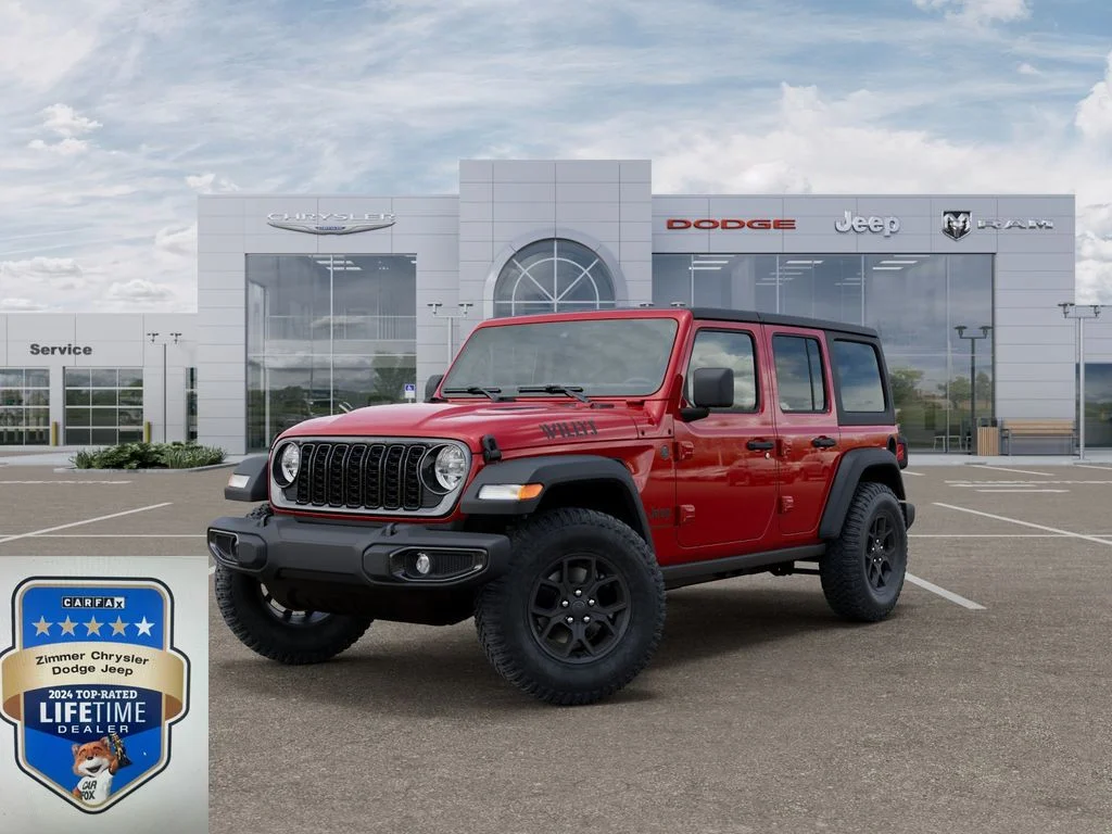 New 2026 Firecracker Red Clear-Coat Exterior Paint Jeep Willys image 1