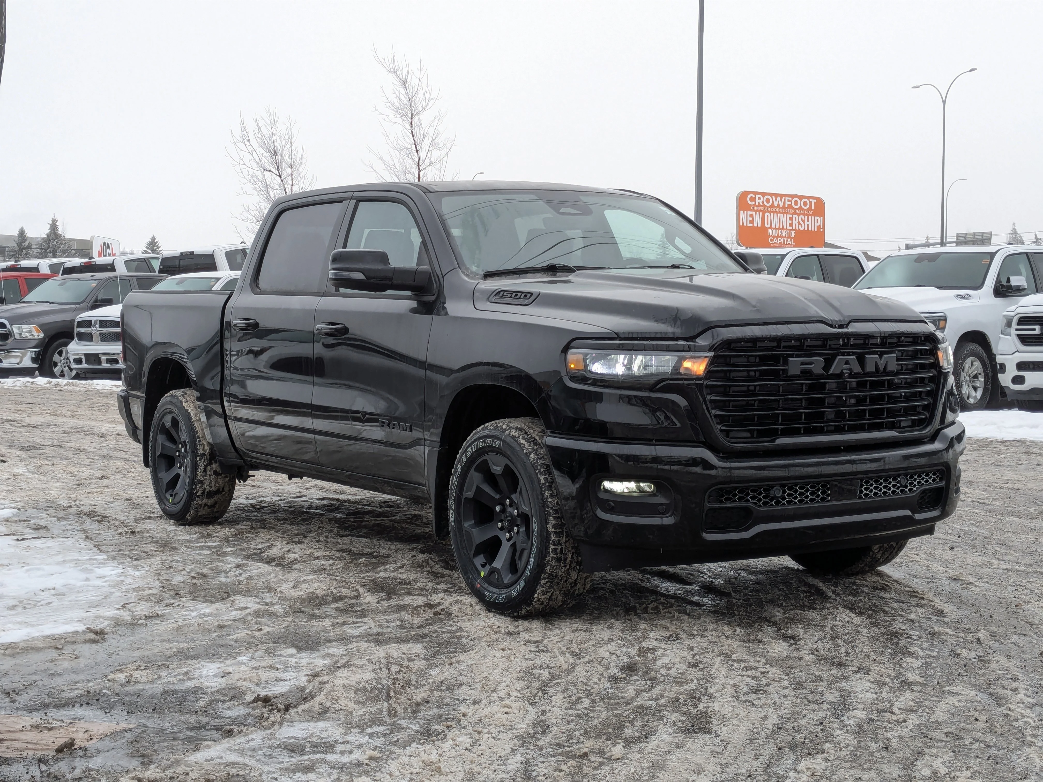 New 2026 Black RAM Sport - - Panoramic Sunroof - Sport Performance Hood - Hurricane Turbo - 3.92 Axle & More! image 2