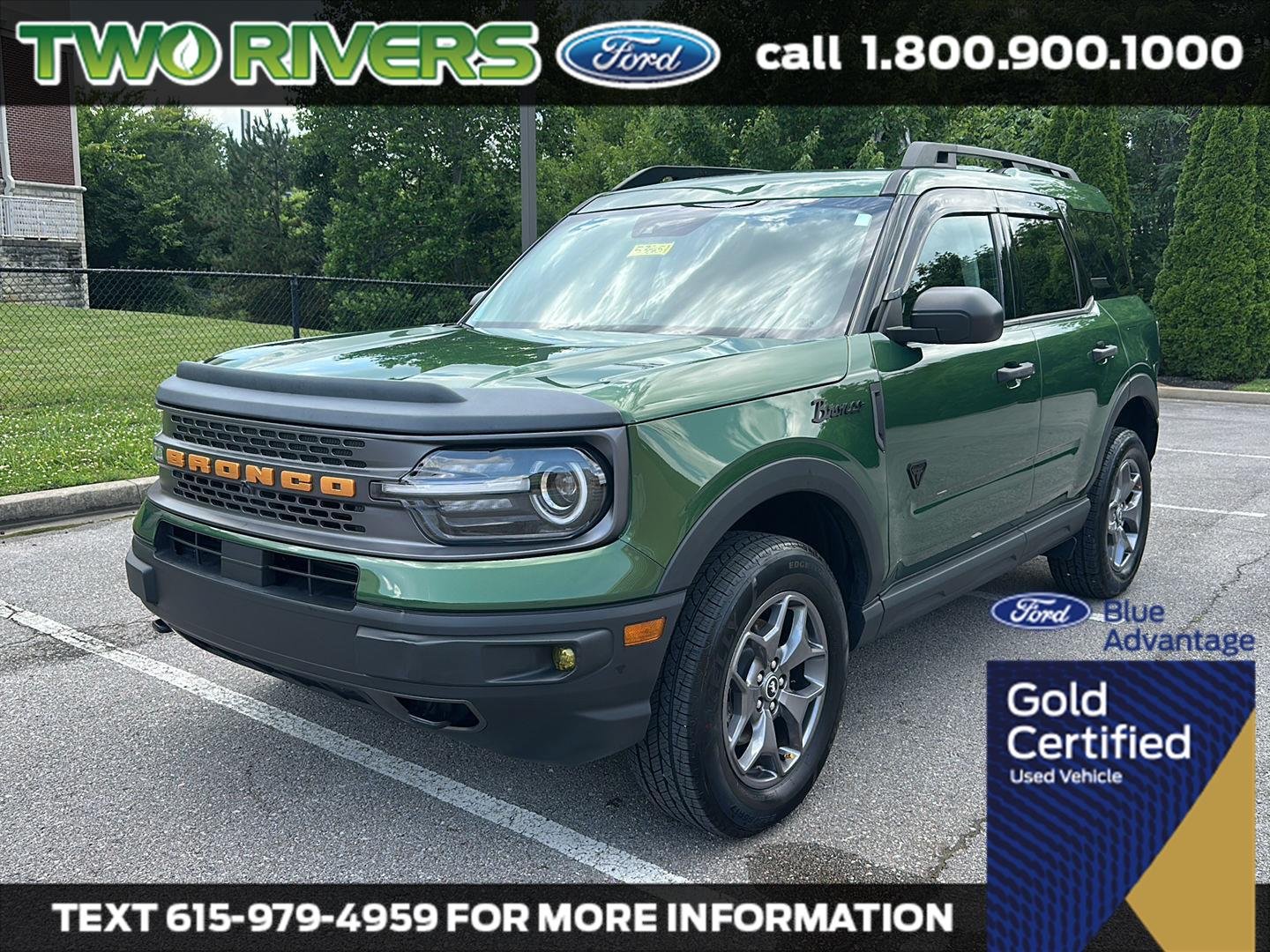 Certified Used 2023 Green Ford Badlands image 1