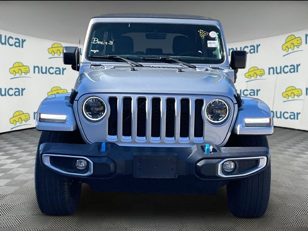 Used 2023 Silver Jeep Sahara 4xe image 2